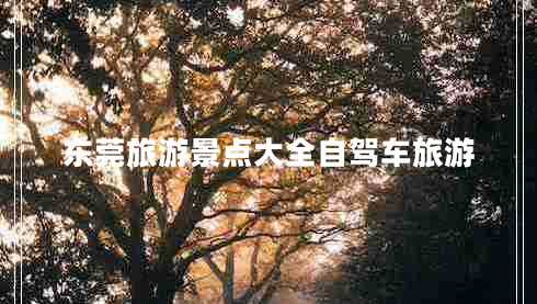 東莞旅游景點大全自駕車旅游