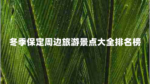 冬季保定周邊旅游景點大全排名榜