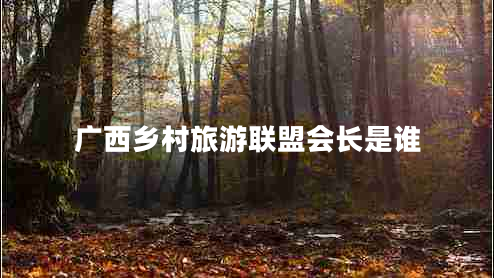 廣西鄉(xiāng)村旅游聯(lián)盟會(huì)長(zhǎng)是誰(shuí)
