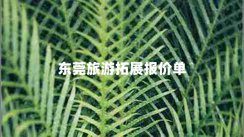 東莞旅游拓展報價單
