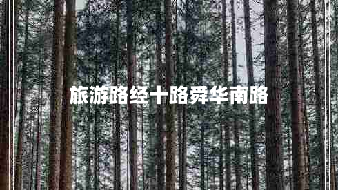 旅游路經十路舜華南路