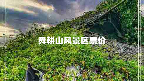 舜耕山風(fēng)景區(qū)票價