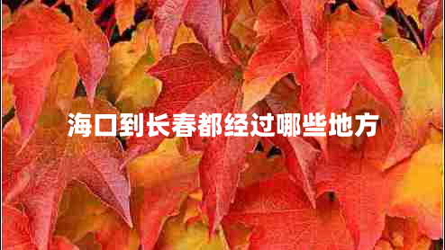 ?？诘介L春都經(jīng)過哪些地方