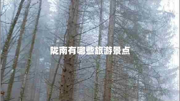 隴南有哪些旅游景點