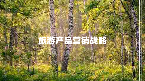 旅游產(chǎn)品營銷戰(zhàn)略