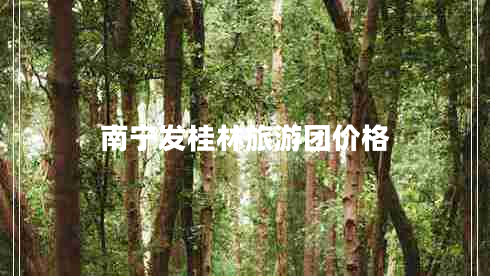 南寧發(fā)桂林旅游團(tuán)價(jià)格