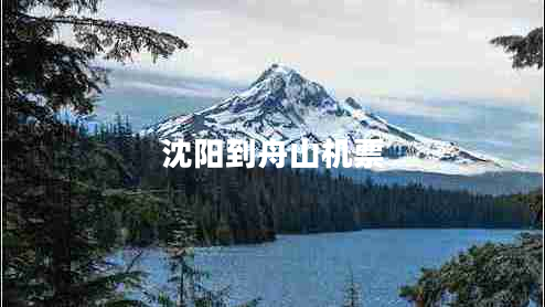 沈陽(yáng)到舟山機(jī)票