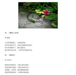 有關(guān)小雨的詩句古詩優(yōu)美