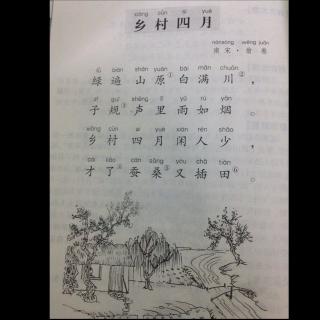 關(guān)于小學農(nóng)村的詩句