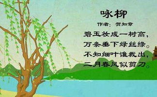 柳樹春天的古詩句