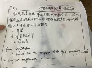 高中作文求職信開頭怎么寫