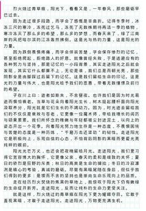 以走進(jìn)陽光為開頭的作文