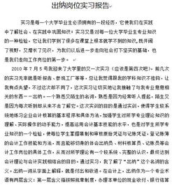 出納實踐報告總結(jié)(出納實踐實習(xí)報告總結(jié))