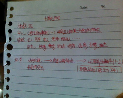 七級(jí)寫人作文好開頭