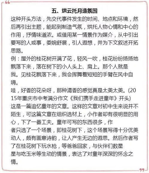 拿去用到你的作文開頭