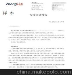 專項審計報告范文(公司清產核資專項審計報告)
