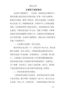 支部班子述職報(bào)告范文(支部班子述職報(bào)告范文)
