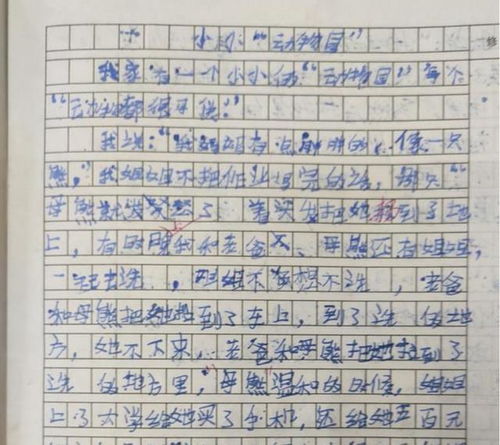 我家是個小小動物園作文開頭作文