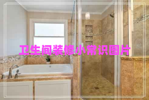 衛(wèi)生間裝修小常識(shí)圖片