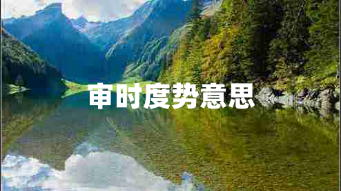 審時度勢意思