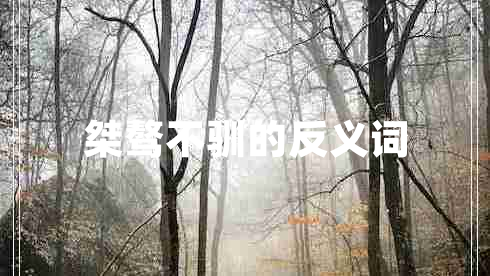 桀驁不馴的反義詞