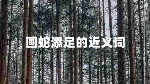 畫(huà)蛇添足的近義詞