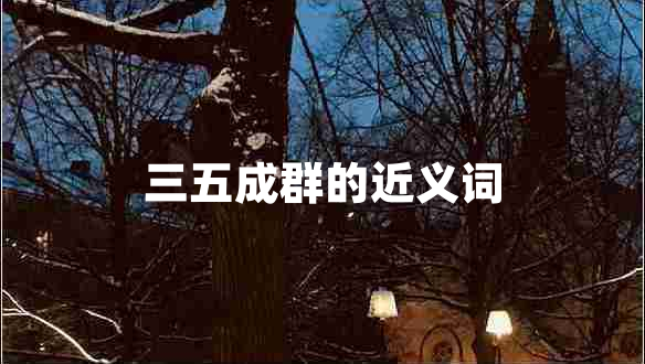 三五成群的近義詞