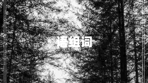 語(yǔ)組詞
