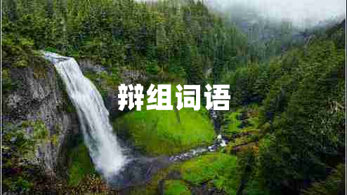 辯組詞語