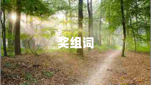獎(jiǎng)組詞