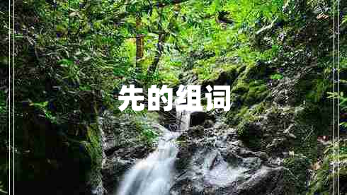 先的組詞