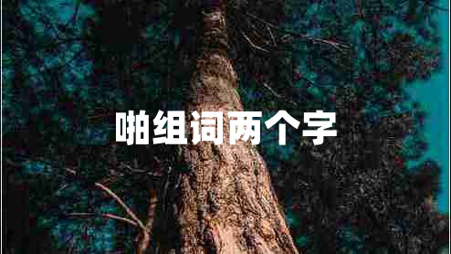 啪組詞兩個字