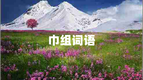 巾組詞語