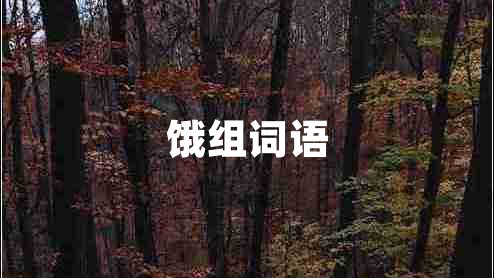 餓組詞語
