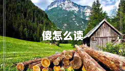 傻怎么讀