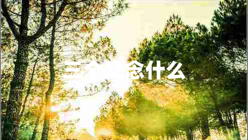 三個又念什么