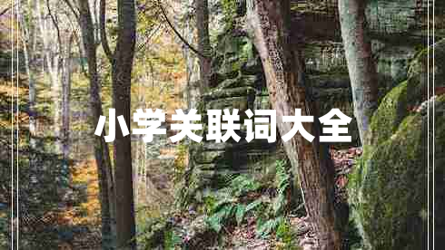 小學關聯(lián)詞大全
