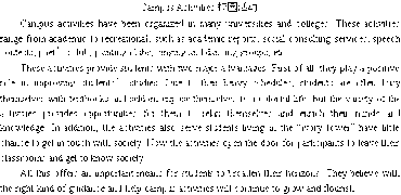 參加校園活動的有點(diǎn)英文作文500字