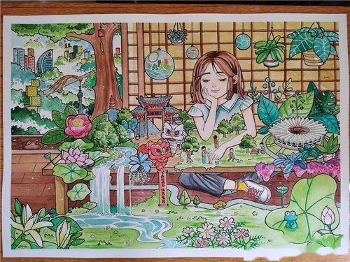 校園我的家繪畫高中作文700字