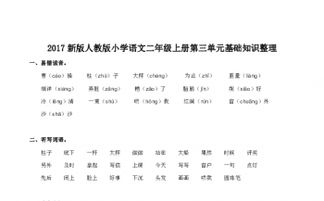 2017二級語文基礎(chǔ)知識