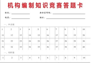 機構(gòu)編制管理基礎(chǔ)知識試卷答案