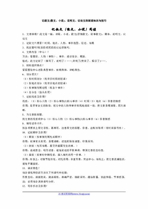 說明文和議論文的基礎(chǔ)知識