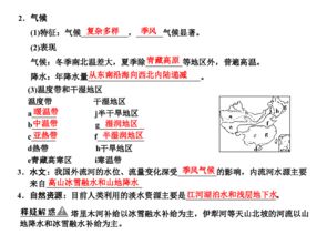中國自然地理相關基礎知識