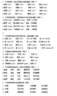 字音,字形,基礎(chǔ)知識(shí),高中語文