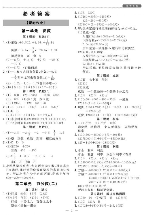 六級數(shù)學(xué)學(xué)生培優(yōu)計劃基礎(chǔ)知識